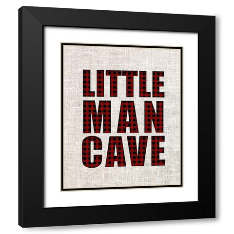 Little Man Plaid 2 Black Modern Wood Framed Art Print with Double Matting by Allen, Kimberly