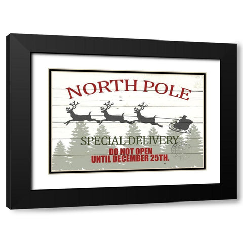 Special Delivery Black Modern Wood Framed Art Print with Double Matting by Allen, Kimberly