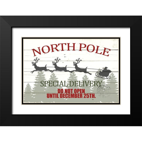 Special Delivery Black Modern Wood Framed Art Print with Double Matting by Allen, Kimberly