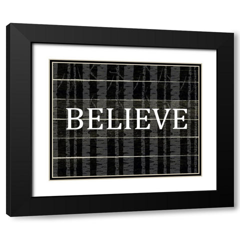 Believe Aspens Black Modern Wood Framed Art Print with Double Matting by Allen, Kimberly