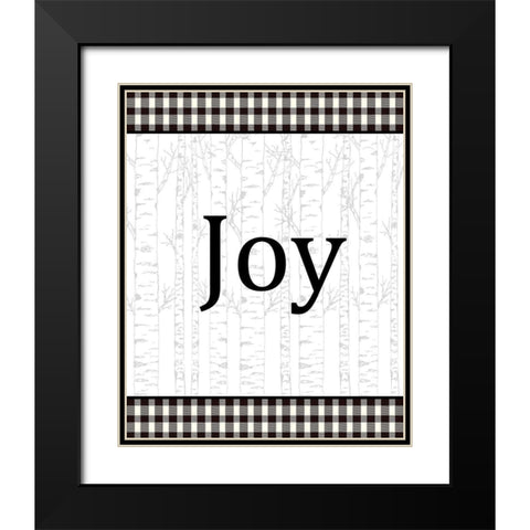 Joy Peace Hope 1 Black Modern Wood Framed Art Print with Double Matting by Allen, Kimberly