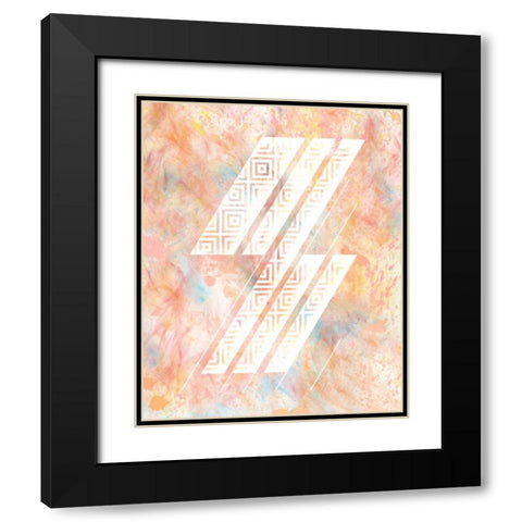 Color Design 2 Black Modern Wood Framed Art Print with Double Matting by Allen, Kimberly