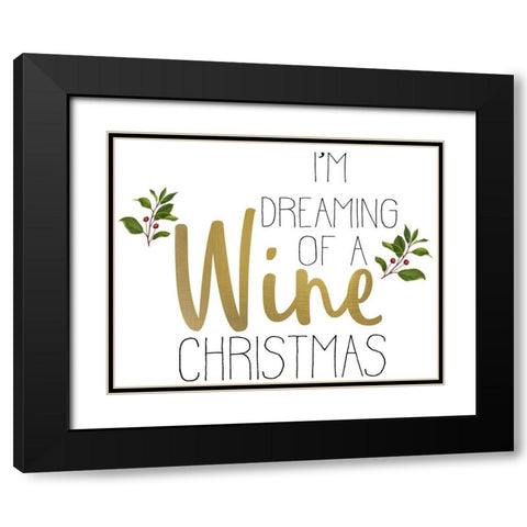 Christmas Cheer 3 Black Modern Wood Framed Art Print with Double Matting by Allen, Kimberly