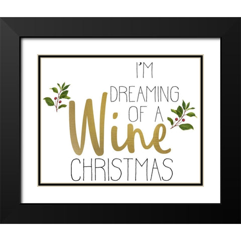 Christmas Cheer 3 Black Modern Wood Framed Art Print with Double Matting by Allen, Kimberly