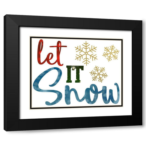 Christmas Night 3 Black Modern Wood Framed Art Print with Double Matting by Allen, Kimberly