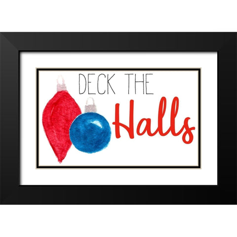 Christmas Time 3 Black Modern Wood Framed Art Print with Double Matting by Allen, Kimberly