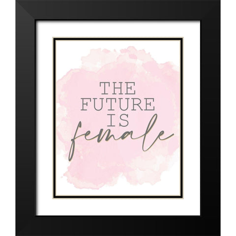 Fashionista 14 Black Modern Wood Framed Art Print with Double Matting by Allen, Kimberly