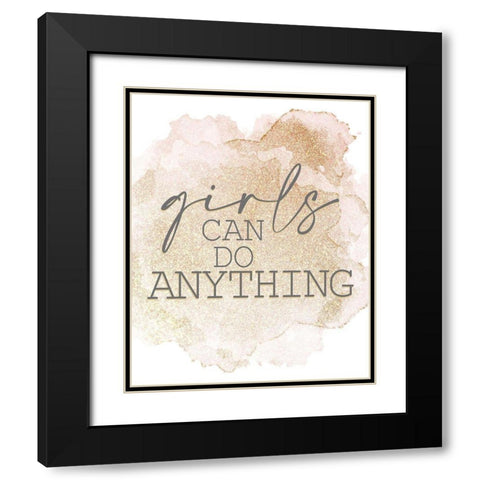 Fashionista 16 Black Modern Wood Framed Art Print with Double Matting by Allen, Kimberly