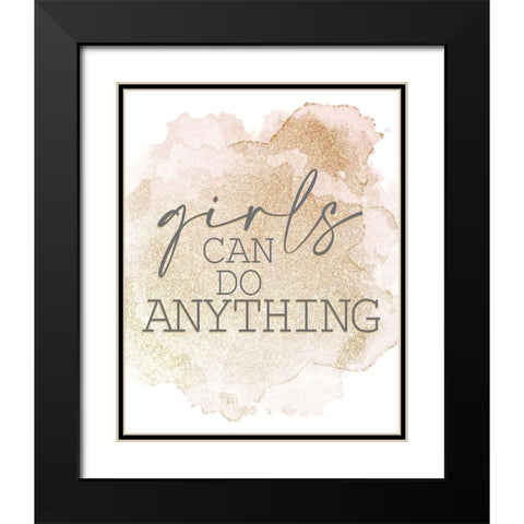 Fashionista 16 Black Modern Wood Framed Art Print with Double Matting by Allen, Kimberly