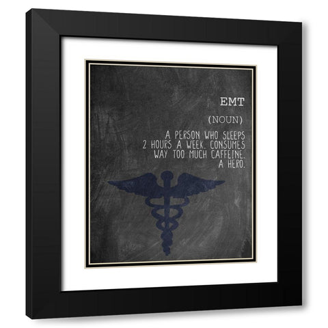 A EMT Black Modern Wood Framed Art Print with Double Matting by Allen, Kimberly
