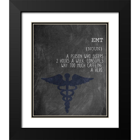 A EMT Black Modern Wood Framed Art Print with Double Matting by Allen, Kimberly