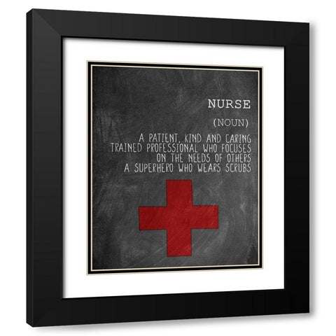 A Nurse Black Modern Wood Framed Art Print with Double Matting by Allen, Kimberly