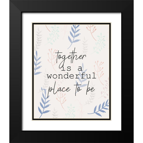 Together Place Black Modern Wood Framed Art Print with Double Matting by Allen, Kimberly