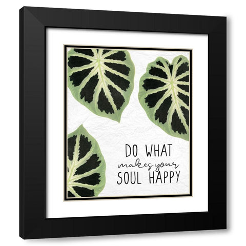 Your Soul Black Modern Wood Framed Art Print with Double Matting by Allen, Kimberly