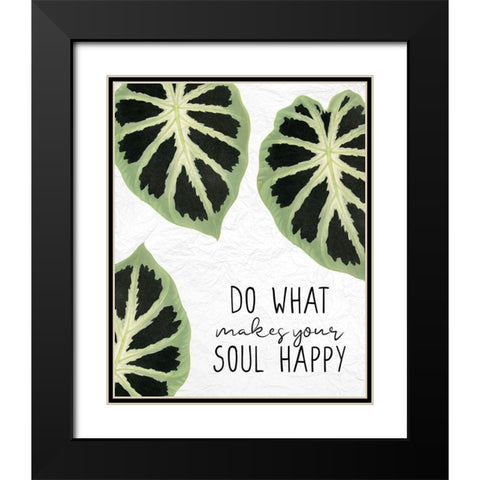 Your Soul Black Modern Wood Framed Art Print with Double Matting by Allen, Kimberly