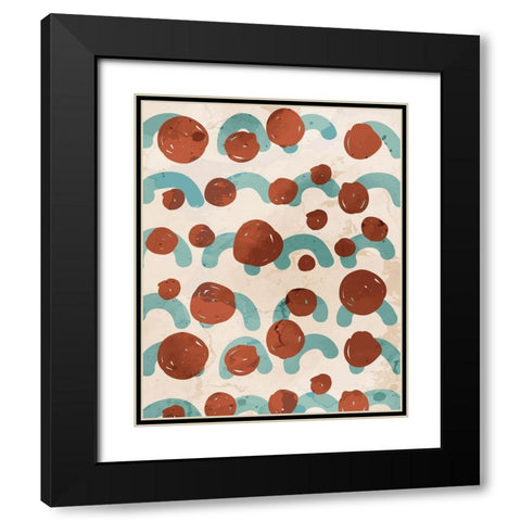 Texture 2 Black Modern Wood Framed Art Print with Double Matting by Allen, Kimberly