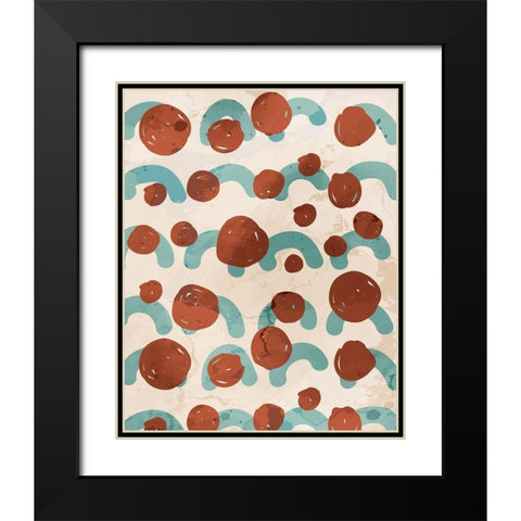 Texture 2 Black Modern Wood Framed Art Print with Double Matting by Allen, Kimberly