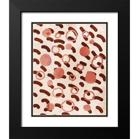 Texture 3 Black Modern Wood Framed Art Print with Double Matting by Allen, Kimberly