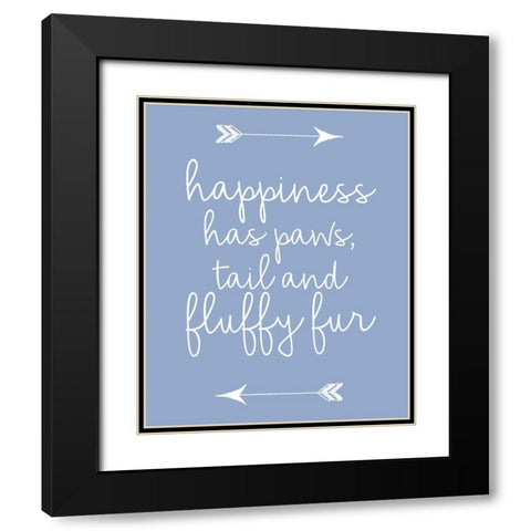 Fluffy Fur 2 Black Modern Wood Framed Art Print with Double Matting by Allen, Kimberly