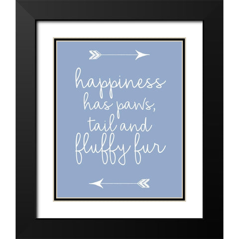 Fluffy Fur 2 Black Modern Wood Framed Art Print with Double Matting by Allen, Kimberly