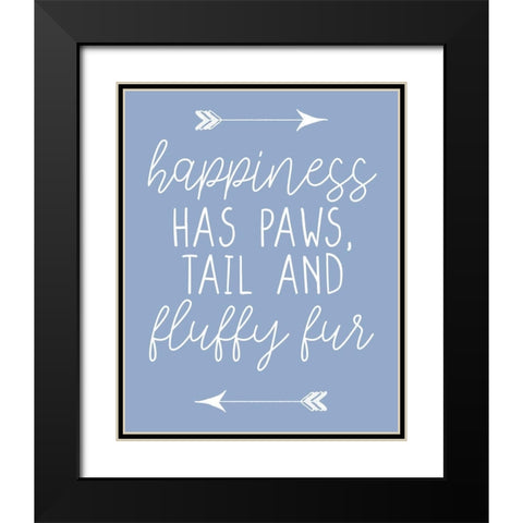 Fluffy Fur Black Modern Wood Framed Art Print with Double Matting by Allen, Kimberly