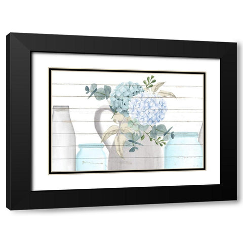 Row of Glass Black Modern Wood Framed Art Print with Double Matting by Allen, Kimberly