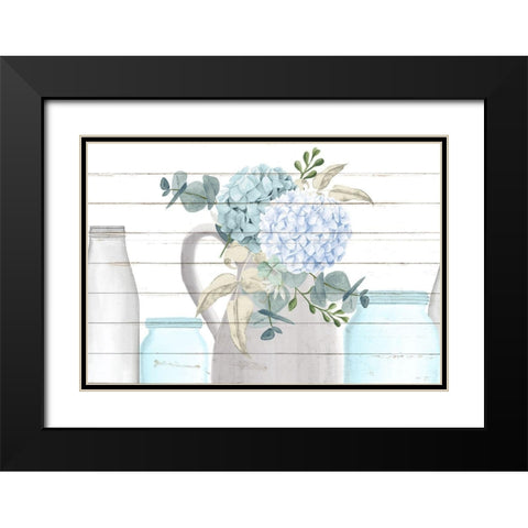 Row of Glass Black Modern Wood Framed Art Print with Double Matting by Allen, Kimberly