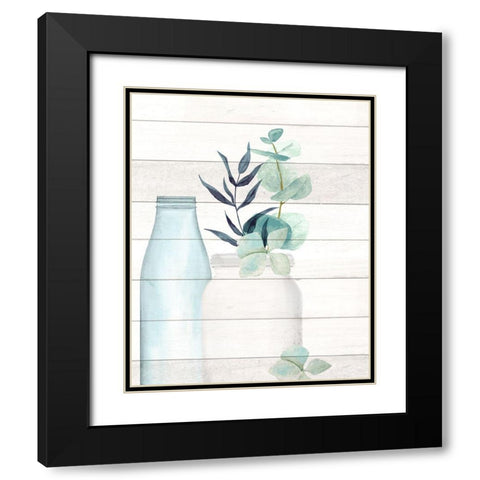 Seaglass 1 Black Modern Wood Framed Art Print with Double Matting by Allen, Kimberly