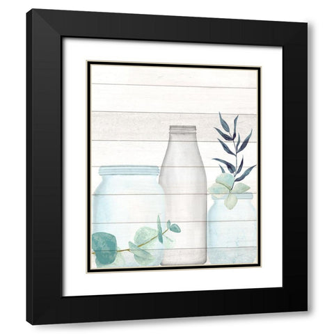 Seaglass 2 Black Modern Wood Framed Art Print with Double Matting by Allen, Kimberly