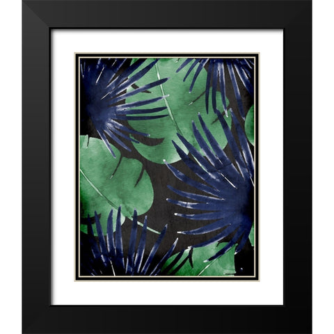 Jungle 1 Black Modern Wood Framed Art Print with Double Matting by Allen, Kimberly
