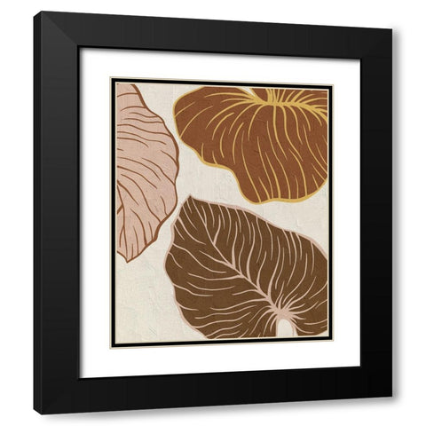 Warm Palms 1 Black Modern Wood Framed Art Print with Double Matting by Allen, Kimberly