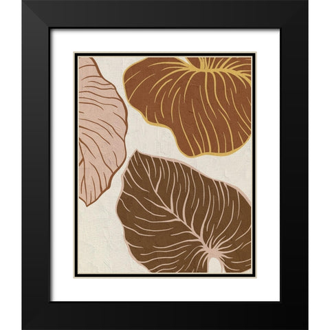 Warm Palms 1 Black Modern Wood Framed Art Print with Double Matting by Allen, Kimberly