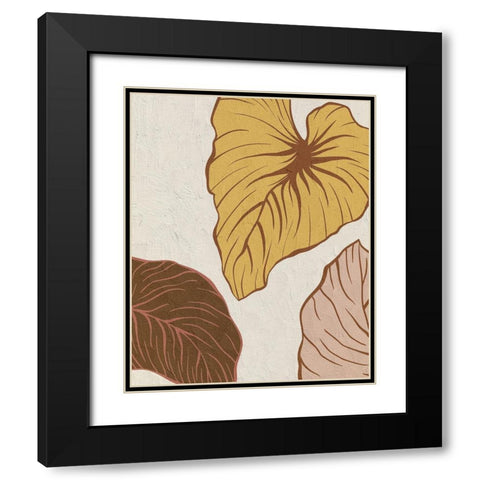 Warm Palms 2 Black Modern Wood Framed Art Print with Double Matting by Allen, Kimberly