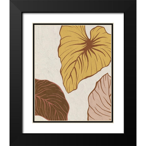 Warm Palms 2 Black Modern Wood Framed Art Print with Double Matting by Allen, Kimberly