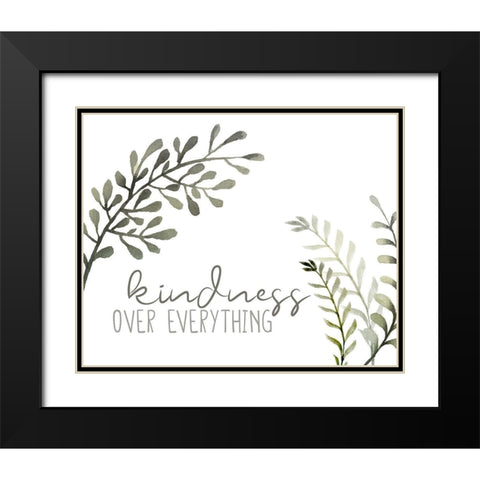 Kindness Black Modern Wood Framed Art Print with Double Matting by Allen, Kimberly