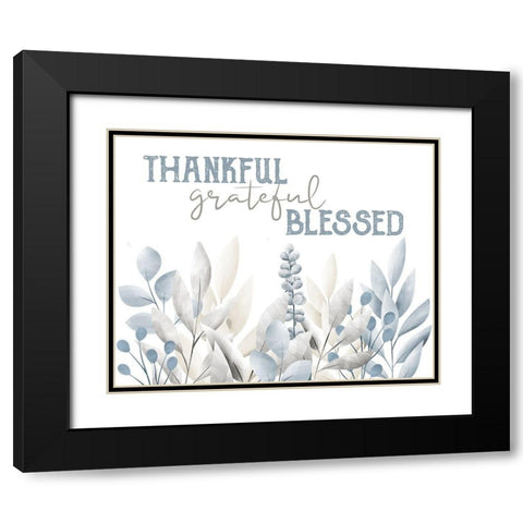 Grateful 3 Black Modern Wood Framed Art Print with Double Matting by Allen, Kimberly
