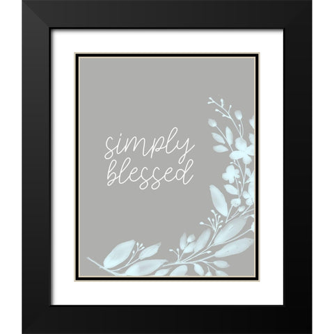 Simply Enjoy 1 Black Modern Wood Framed Art Print with Double Matting by Allen, Kimberly
