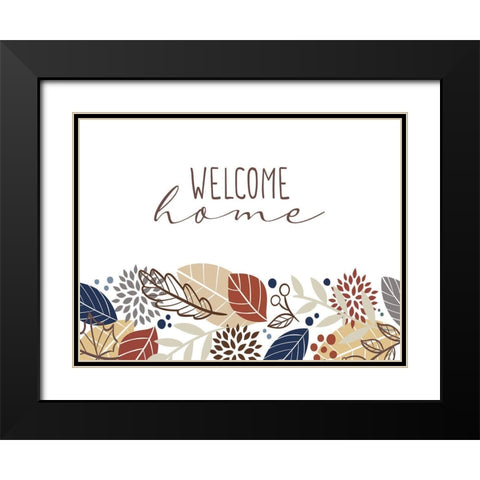 Welcome Home Black Modern Wood Framed Art Print with Double Matting by Allen, Kimberly