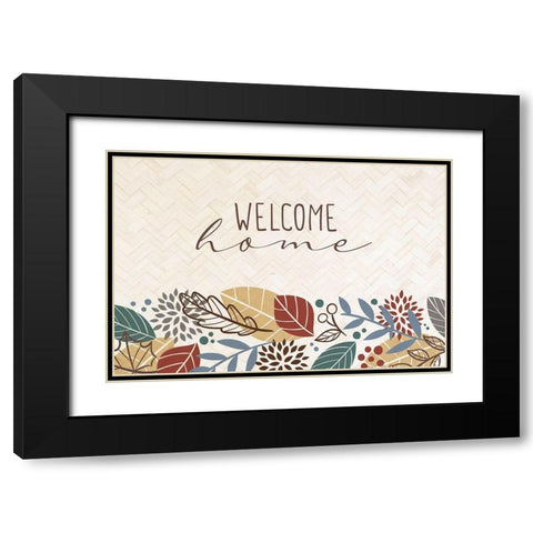 Welcome Home Black Modern Wood Framed Art Print with Double Matting by Allen, Kimberly
