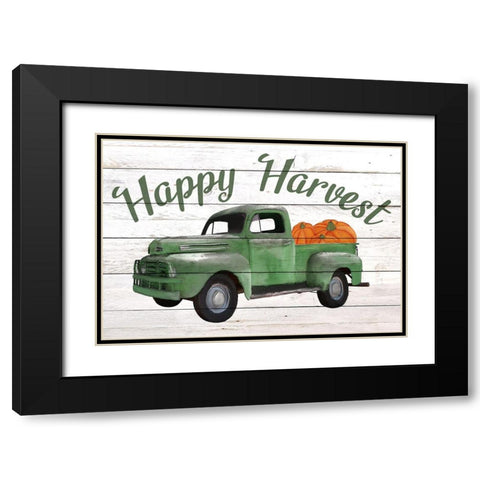 Happy Harvest Black Modern Wood Framed Art Print with Double Matting by Allen, Kimberly