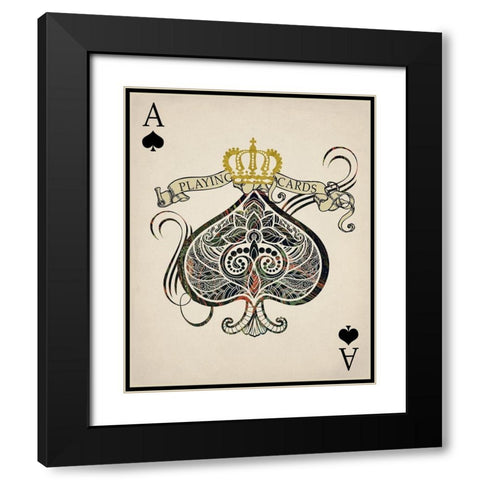 Ace 2 Black Modern Wood Framed Art Print with Double Matting by Allen, Kimberly