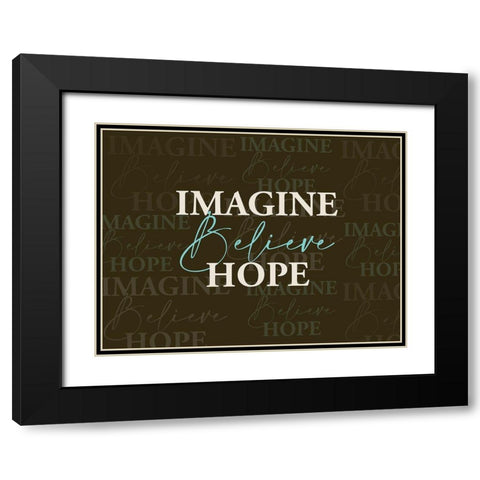 Imagine Black Modern Wood Framed Art Print with Double Matting by Allen, Kimberly