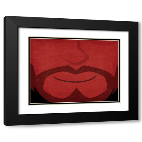 Devil Black Modern Wood Framed Art Print with Double Matting by Allen, Kimberly