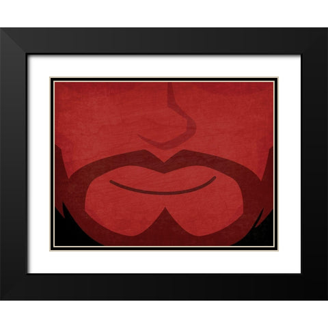 Devil Black Modern Wood Framed Art Print with Double Matting by Allen, Kimberly