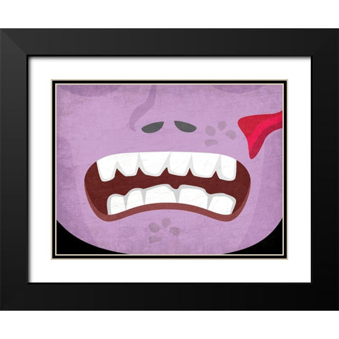 Zombie Black Modern Wood Framed Art Print with Double Matting by Allen, Kimberly