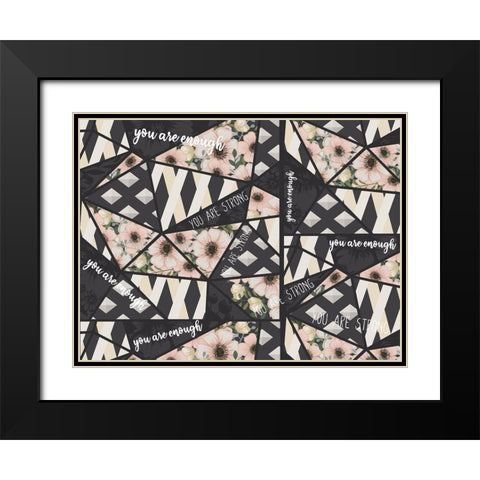 You Are v2 Black Modern Wood Framed Art Print with Double Matting by Allen, Kimberly