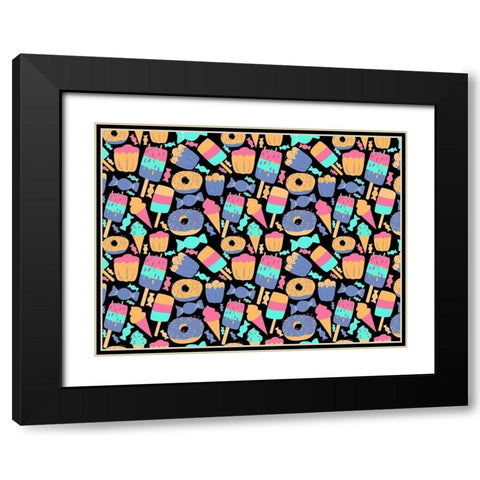 Sweets Black Modern Wood Framed Art Print with Double Matting by Allen, Kimberly