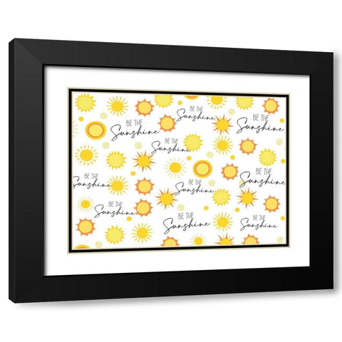 Sunshine Black Modern Wood Framed Art Print with Double Matting by Allen, Kimberly