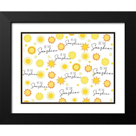 Sunshine Black Modern Wood Framed Art Print with Double Matting by Allen, Kimberly