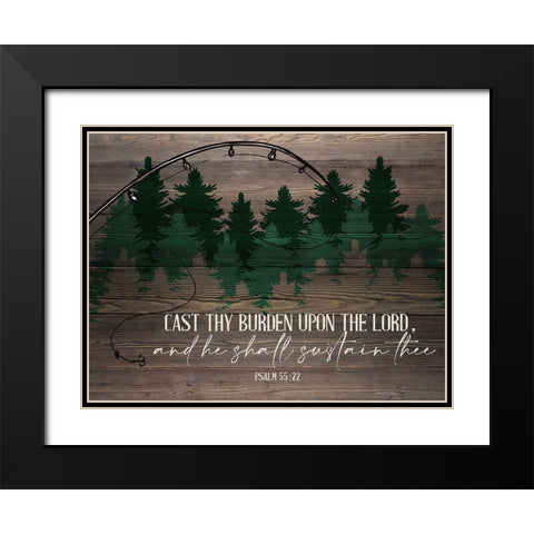 Cast Black Modern Wood Framed Art Print with Double Matting by Allen, Kimberly